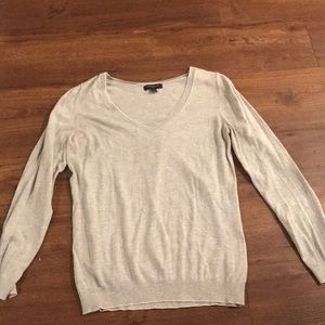 Banana Republic grey v-neck sweater